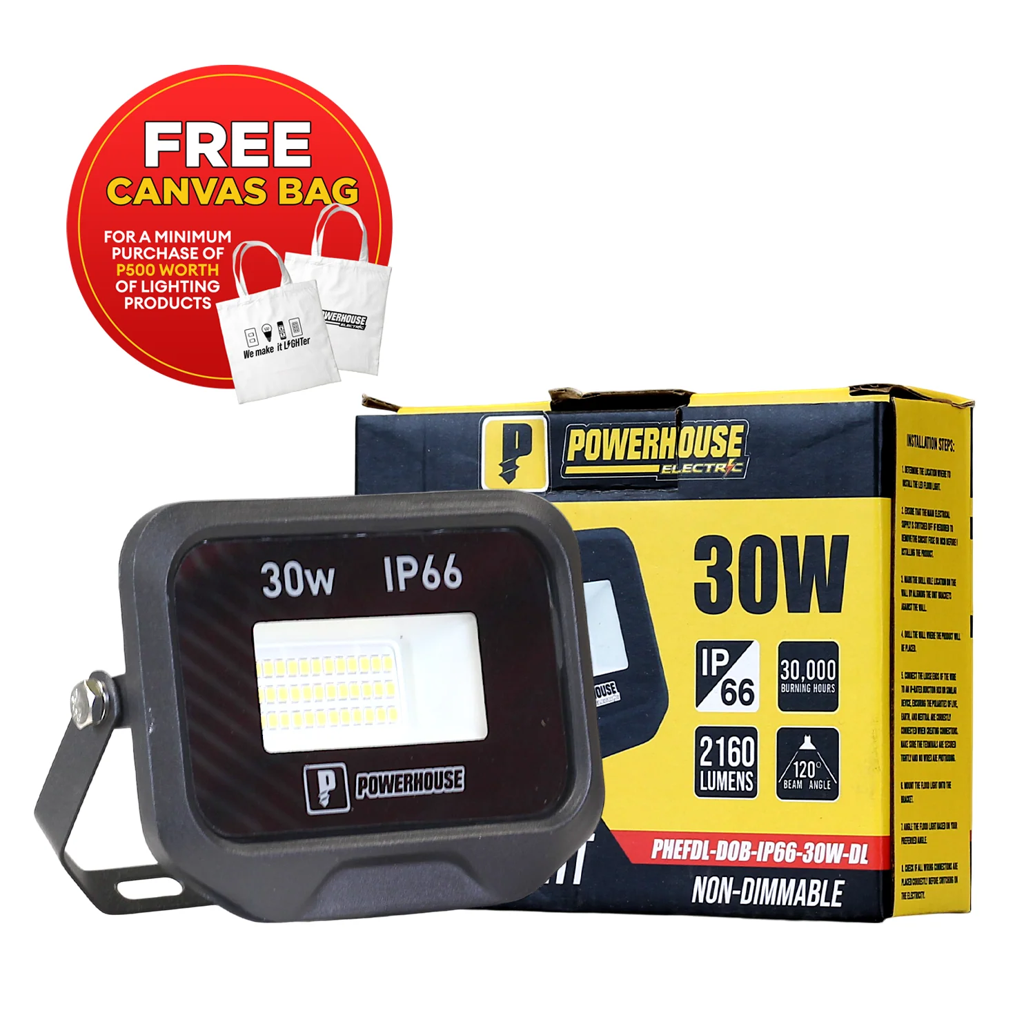 LED DOB Flood Light Daylight 30W