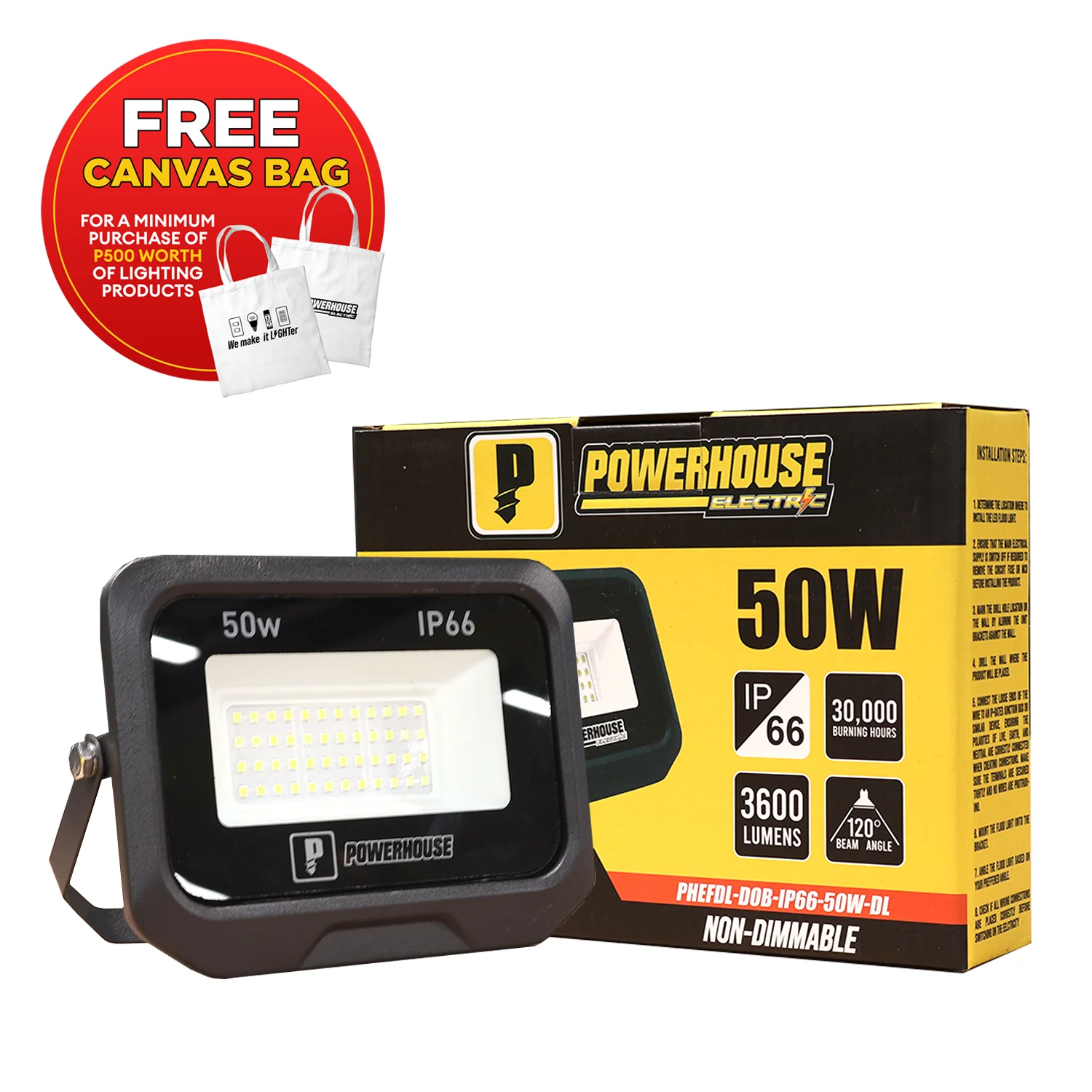 LED DOB Flood Light 50W Warm White